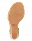 Sieviešu zelta krāsas sandales ar augstu platformu UGG