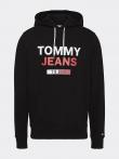 TOMMY JEANS melns vīriešu džemperis