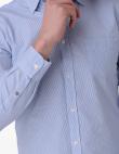 DIESEL vīriešu zilas/baltas krāsas kokvilnas krekls S-TILAKKO CAMICIA