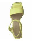 MARCO TOZZI sieviešu dzeltenas elegantas sandales ar papēdi
