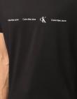 CALVIN KLEIN JEANS vīriešu melns krekls