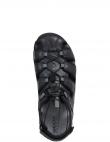 GEOX vīriešu melnas sandales SANDALS STRADA