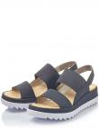 RIEKER sieviešu zilas sandales SANDALS