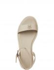 TOMMY HILFIGER sieviešu zaļas sandales Rope flatform sandals