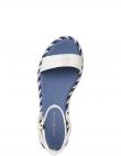 TOMMY HILFIGER sieviešu baltas sandales Rope flatform sandals