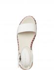 TOMMY HILFIGER sieviešu baltas sandales Low wedge sandal