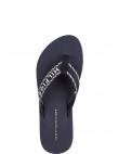 TOMMY HILFIGER sieviešu zilas čības Webbing sandal