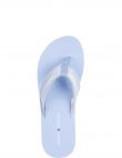 TOMMY HILFIGER sieviešu zilas čības Colorblock webbing sandal