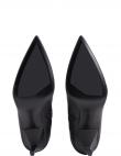 CALVIN KLEIN sieviešu melni zābaki Geo stil stretch ankle boot
