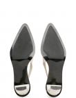 CALVIN KLEIN apavi sievietēm, Krēmīga/Smilšu, Heel slingback pump 70