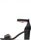 CLARKS elegantas sandales ar papēdi sievietēm, Melna, Deva Mae sandals