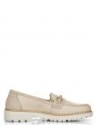 RIEKER loafer stila apavi sievietēm, Balta, LOAFERS