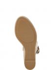TOMMY HILFIGER sandales sievietēm, Krēmīga/Smilšu, Webbing high wedge sandal
