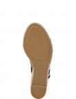 TOMMY HILFIGER sandales sievietēm, Zila, Webbing high wedge sandal