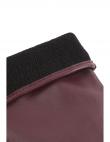 CALVIN KLEIN cimdi sievietēm, Ķiršu/Bordo, Metal leather gloves