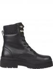 TOMMY HILFIGER zābaki sievietēm, Melna, Cleated lace-up mono booties
