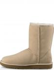 UGG apsildāmi zābaki sievietēm, Krēmīga/Smilšu, Classic short II warm boots
