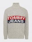 TOMMY JEANS brūns vīriešu džemperis