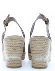 U.S.Polo sieviešu smilsu krāsas sandales ar biezu zoli ALYSSA004