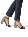 TAMARIS sieviešu zilas elegantas sandales