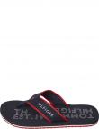 TOMMY HILFIGER vīriešu zilas pludmales čības Sporty beach sandal