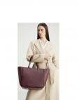 CALVIN KLEIN rokassomiņa sievietēm, Ķiršu/Bordo, Refine medium shopper