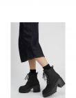 CALVIN KLEIN JEANS zābaki sievietēm, Melna, Chunky heeled zip boot