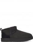 UGG apsildāmi zābaki sievietēm, Melna, Classic ultra mini warm boots