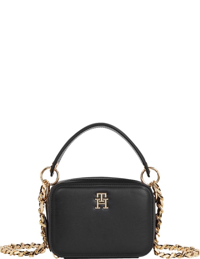 TOMMY HILFIGER sievie u melna soma Chic trunk crossbody